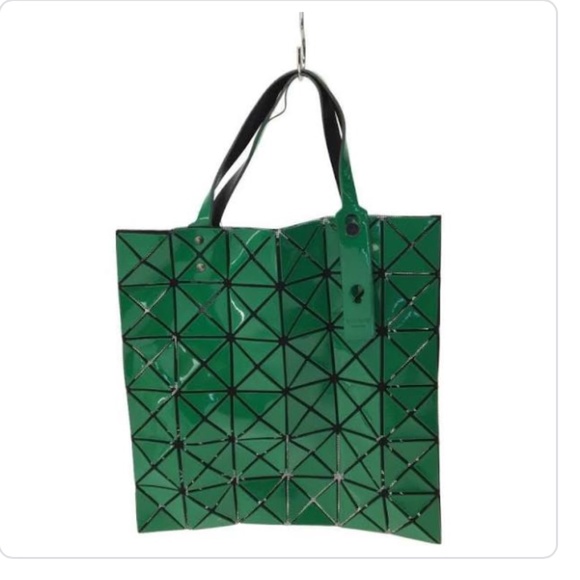 BAO BAO ISSEY MIYAKE Green Tote Bag , 13" X 0.5" X 13.5" - Picture 1 of 3